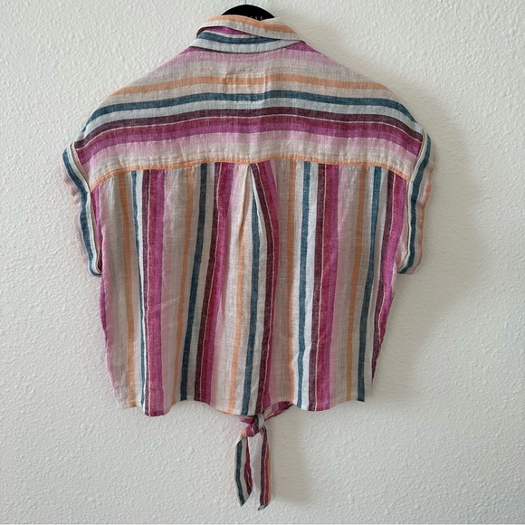 Rails Amelie Button Down in Avilla Stripe. Size XS - Picture 5 of 10